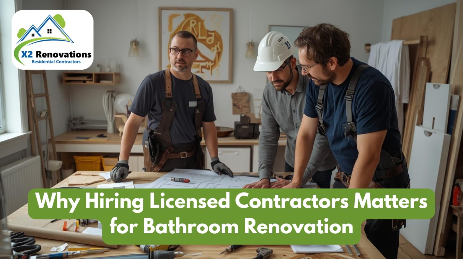 Licensed contractor performing bathroom remodeling in Edmonton